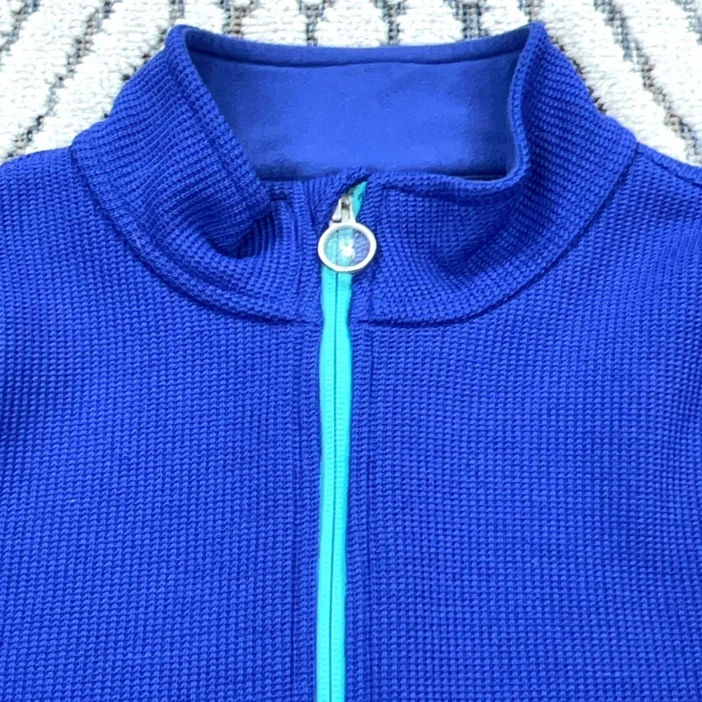 Spyder Jacket Girls XL Blue Thermal Fleece Lined Sweater Sweatshirt Layer Youth* - Picture 2 of 13